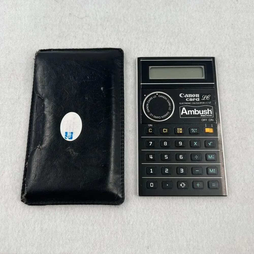Vintage Canon Card LC-52 Ambush Calculator